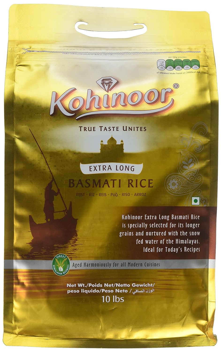 Kohinoor Basmati Rice Extra Long 10 lb - SHOBZEE