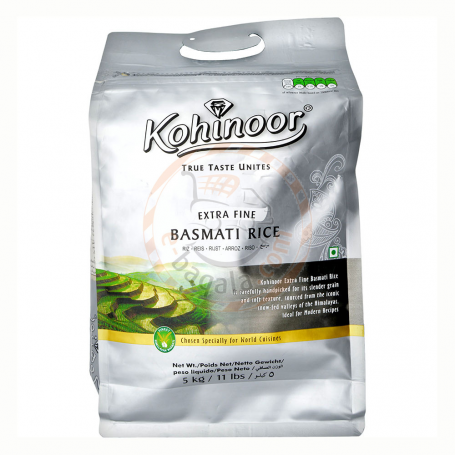 Kohinoor Basmati Rice Extra Fine 10 lb - SHOBZEE