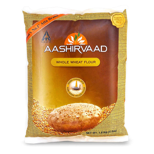 Aashirvaad Whole Wheat Flour 10 LB (each) - SHOBZEE