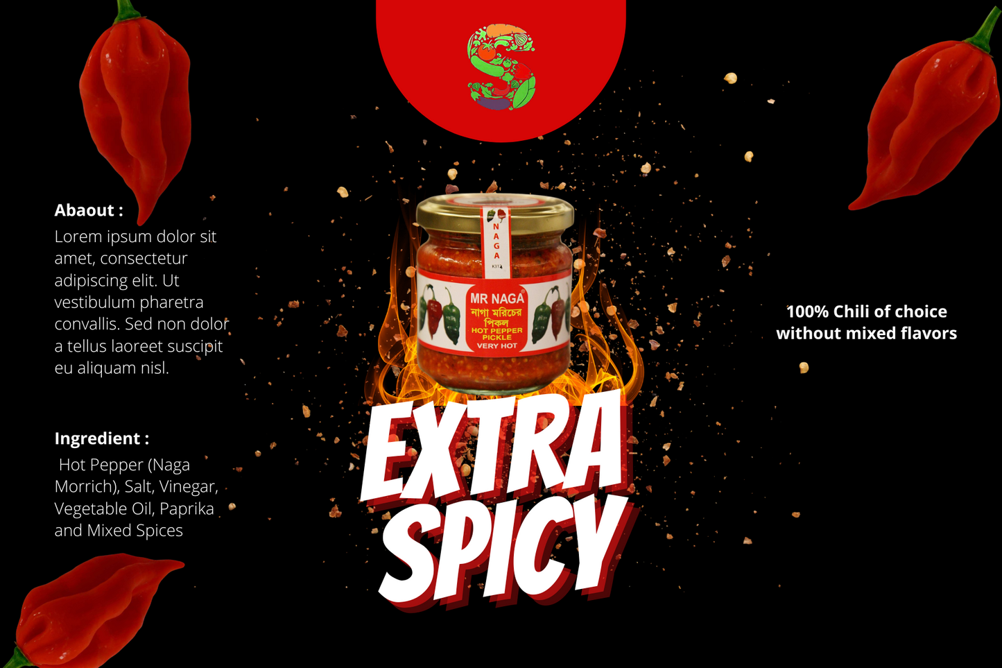 MR Naga Hot Pepper Pickle 190g