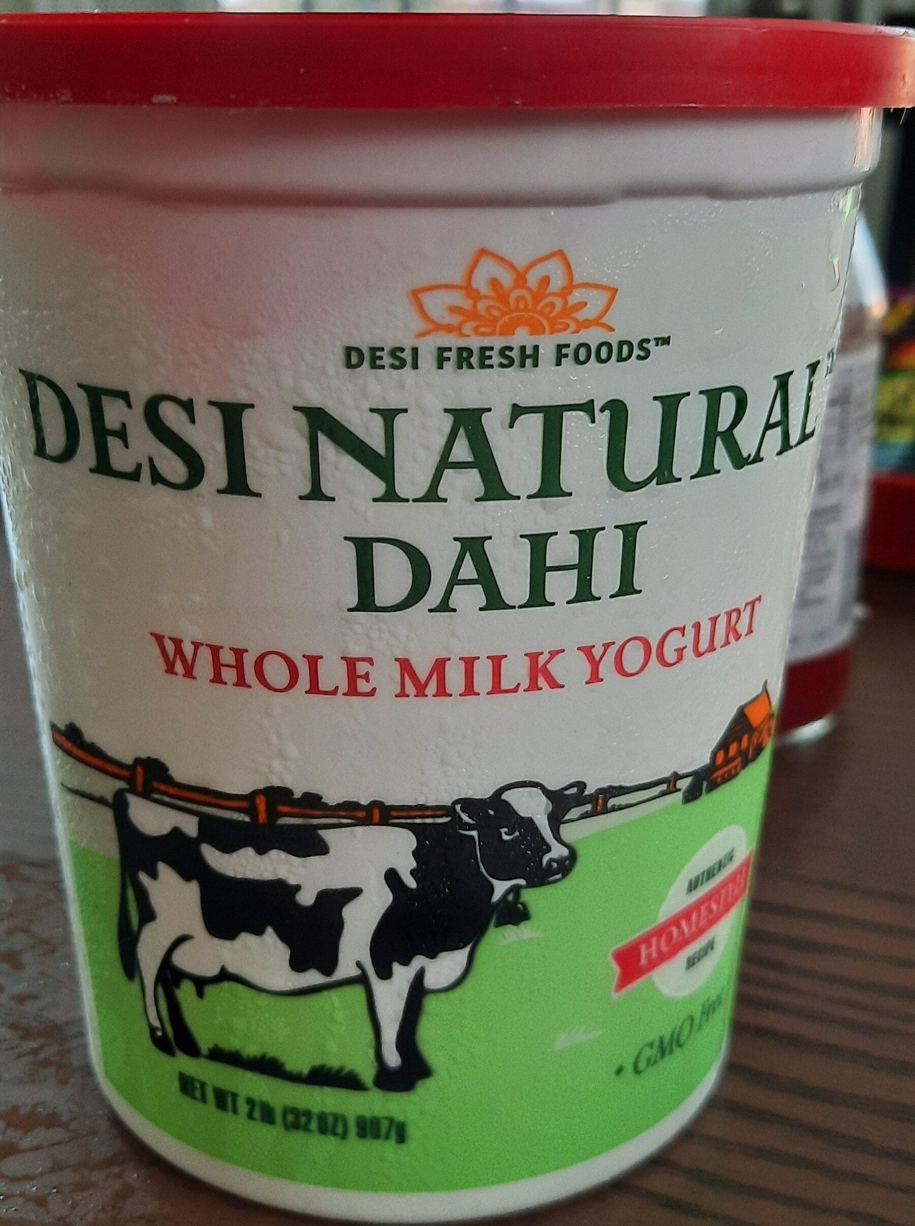 DESI NATURAL INDIAN DAHI (WHOLE MILK) - SHOBZEE