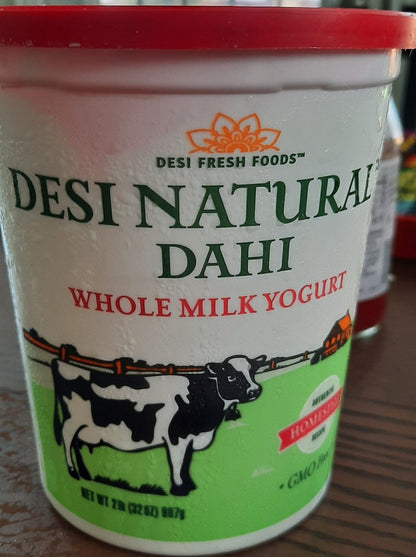 DESI NATURAL INDIAN DAHI (WHOLE MILK) - SHOBZEE