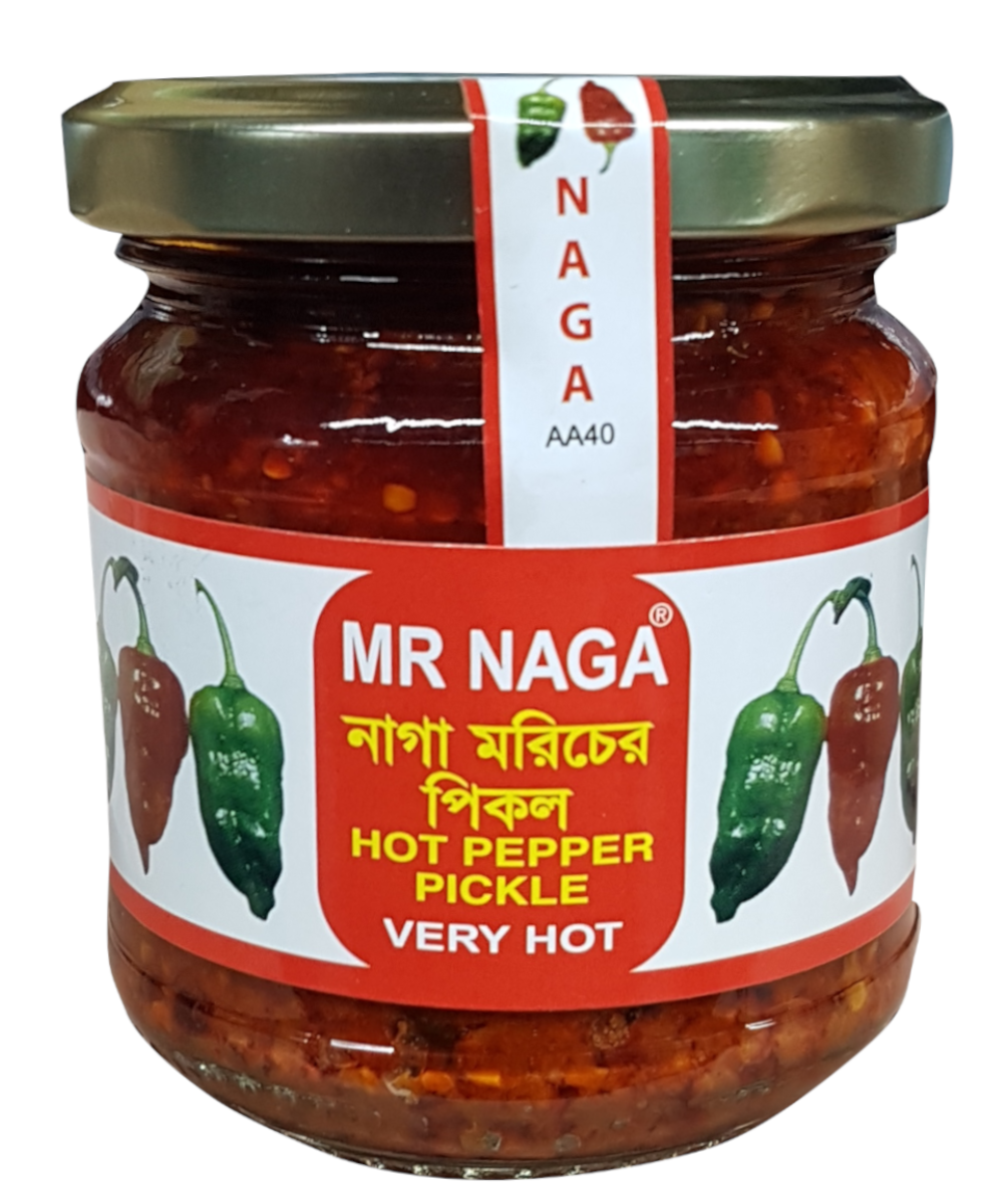 MR Naga Hot Pepper Pickle 190g (each) - SHOBZEE