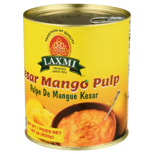 Laxmi Kesar mango pulp 1.87 lb